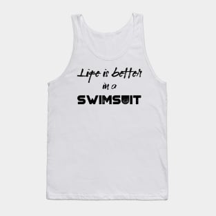 swimmers humor, fun swimming, quotes and jokes v41 Tank Top